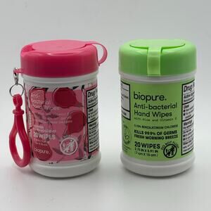 Biopure antibacterial hand wipes bundle